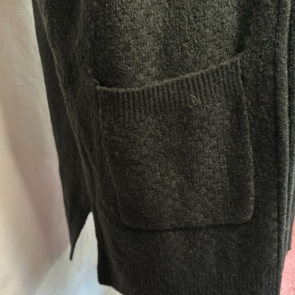 NWT Verve‎ Ami Black Long Hooded Sweater Vest in Size 1X - Picture 5 of 14